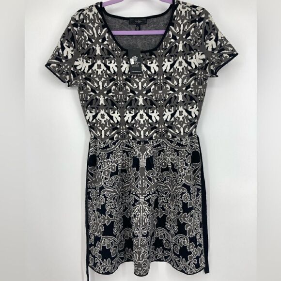 NWT Jessica Simpson Bernini Baroque Style Knit Dress Size L - Picture 9 of 11
